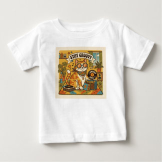 STAY GROOVY | 動物好き | ボヘミア ベビーTシャツ