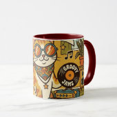 STAY GROOVY | 動物好き | ボヘミア マグカップ (正面右)