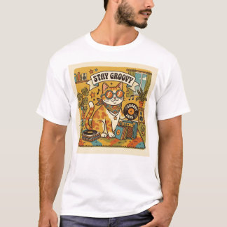 STAY GROOVY | 動物好き | ボヘミア Tシャツ