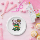 Stay Groovy Frog ペーパープレート (パーティー)