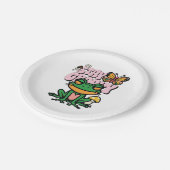 Stay Groovy Frog ペーパープレート (アングル)