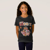 Stay Groovy Retro Mushroom & Daisy Flower Vintage  Tシャツ (正面フル)