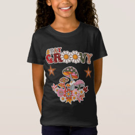 Stay Groovy Retro Mushroom & Daisy Flower Vintage  Tシャツ