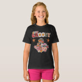 Stay Groovy Retro Mushroom & Daisy Flower Vintage  Tシャツ (正面フル)