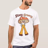 Stay Groovy Smiling Mathes 70sレトロ Tシャツ (正面)