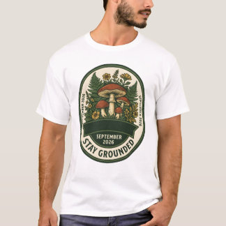 Stay Grounded Mushroom T-Shirt - 2026年9月 Tシャツ