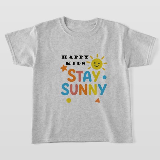 Stay HAPPY KIDS T shirt Tシャツ (レイダウン)