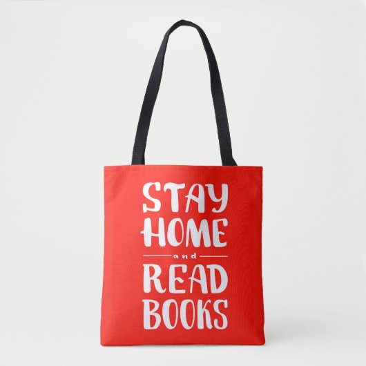 Stay Home and 読 Books トートバッグ (正面)