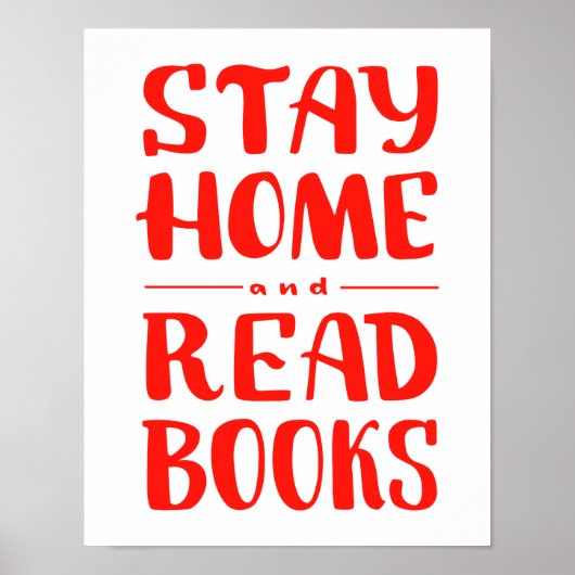 Stay Home and 読 Books ポスター (正面)