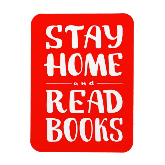 Stay Home and 読 Books マグネット (縦)