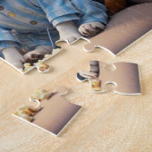 Stay Home and Order Pupcorn Cartoon dogs ジグソーパズル (側面)