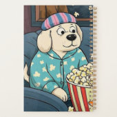 Stay Home and Order Pupcorn Cartoon dogs プランナー手帳 (裏面)