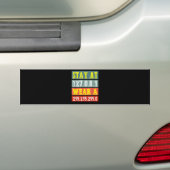 Stay Home Engineersおよびコーディング衣服用ギークマスク バンパーステッカー (車上)