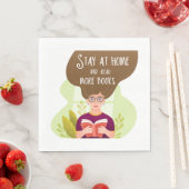 Stay Home Read More Books Book Lover スタンダードランチョンナプキン (インサイチュ)