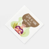 Stay Home Read More Books Book Lover スタンダードランチョンナプキン (角)