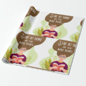 Stay Home Read More Books Book Lover ラッピングペーパー (アンロールド)