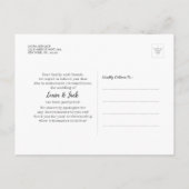 Stay Home & Stay Safeの結婚延期写真 案内ポストカード (裏面)