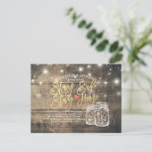 STAY HOME STAY SAFE 結婚式延期 メイソンジャー 案内ポストカード (スタンド正面)