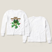Stay Hoptimistic Cute Frog Pun Funny Frog Lover Gi (デザイン 正面＆背面)