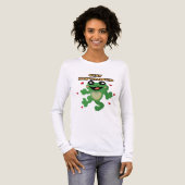 Stay Hoptimistic Cute Frog Pun Funny Frog Lover Gi トライブレンドＴシャツ (正面全体)