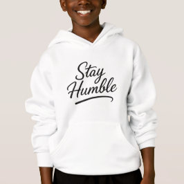 Stay Humbleミニマルスクリプトパーカー