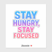Stay Hunged Stay Focusステッカー シール (シート)