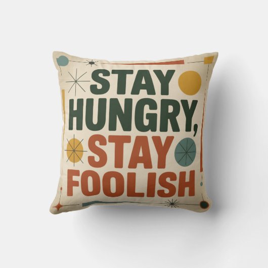 Stay Hungry, Stay Foolish クッション (裏面)