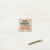 Stay Hungry, Stay Foolish ポストイット (デスク上)
