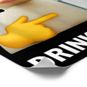 Stay Hydrated Drink Water Funny Meme Duck  ポスター (角)