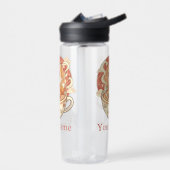 Stay Hydrated Fox's Cozy Read Water Bottle ウォーターボトル (左面)