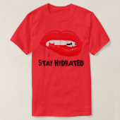 Stay Hydrated, Halloween Vampire Fangs  Tシャツ (デザイン正面)