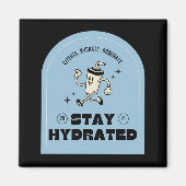 Stay Hydrated Retro Kitchen Magnet マグネット (正面)