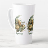 Stay in Magic Winter Moon Design カフェラテマグ (左アングル)