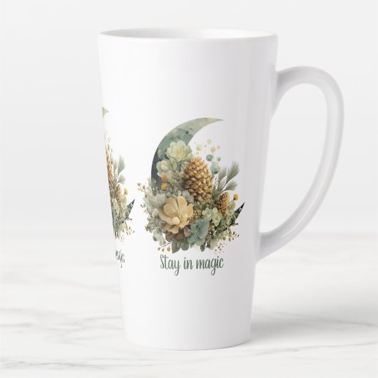 Stay in Magic Winter Moon Design カフェラテマグ (右)