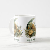 Stay in Magic Winter Moon Design コーヒーマグカップ (正面左)