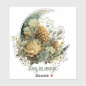 Stay in Magic Winter Moon Design シール (シート)