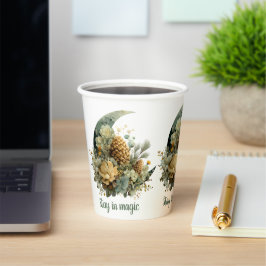 Stay in Magic Winter Moon Design 紙コップ