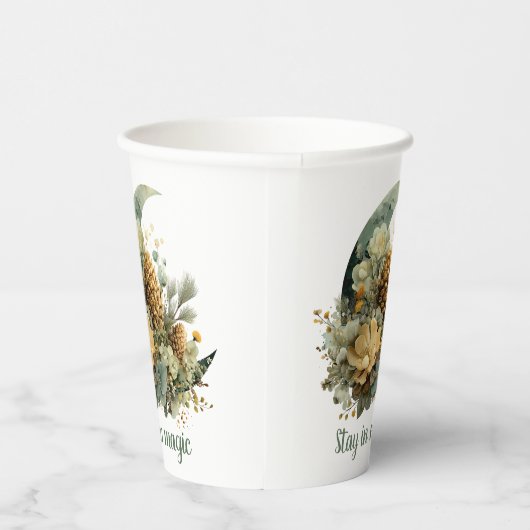 Stay in Magic Winter Moon Design 紙コップ (右)