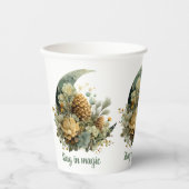 Stay in Magic Winter Moon Design 紙コップ (正面)