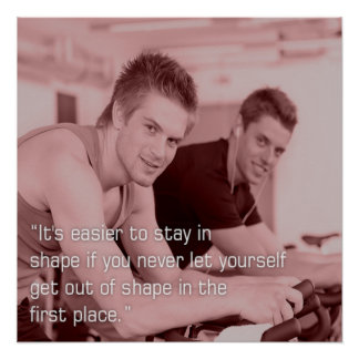 Stay in Shape Motivational Fitness Poster ポスター