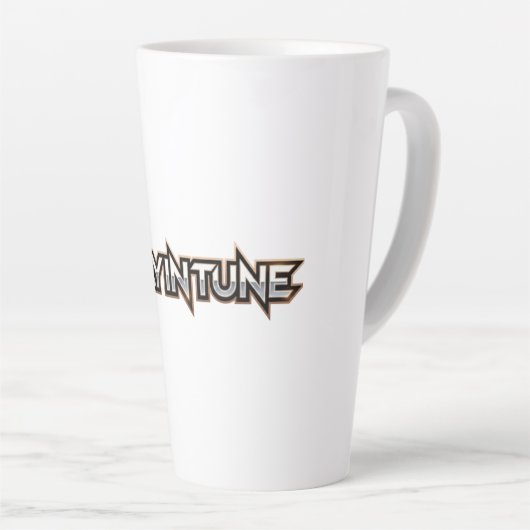 Stay in Tune - text カフェラテマグ (右アングル)