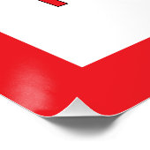 Stay in Your Lane おもしろい Traffic Road Sign ポスター (コーナー)