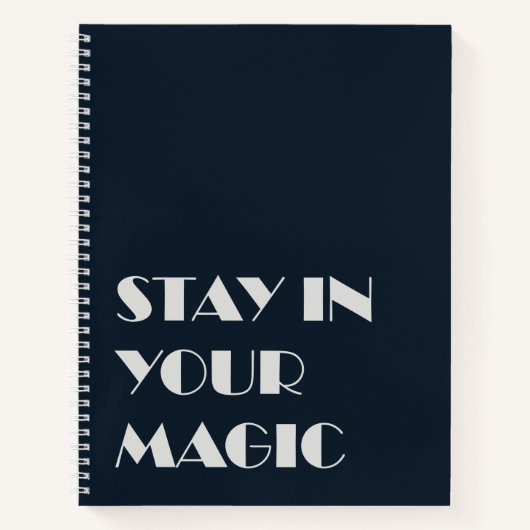 Stay In Your Magic Minimalist Notebook ノートブック (正面)