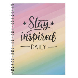 Stay Inspired Daily Journal – Gradient Design ノートブック