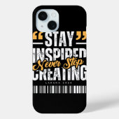 Stay Inspired Motivational Quote Phone Case Case-Mate iPhoneケース (裏面)