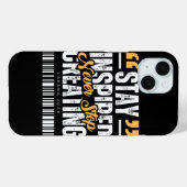 Stay Inspired Motivational Quote Phone Case Case-Mate iPhoneケース (裏面 (横))