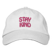 Stay Kind 2 刺繍入りキャップ (正面)