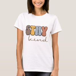 Stay Kind Bubble Letter Design Tシャツ