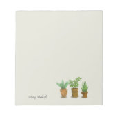 Stay leafy, for plant lovers ノートパッド (正面)