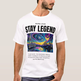 STAY LEGEND - バーンラウドフェニックスアートTシャツ Tシャツ